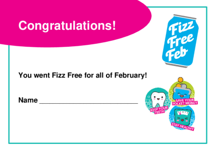 Fizz Free Feb Certificate
