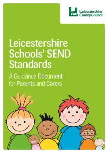 Leicestershire Schools' SEND Standards for Parents and Carers